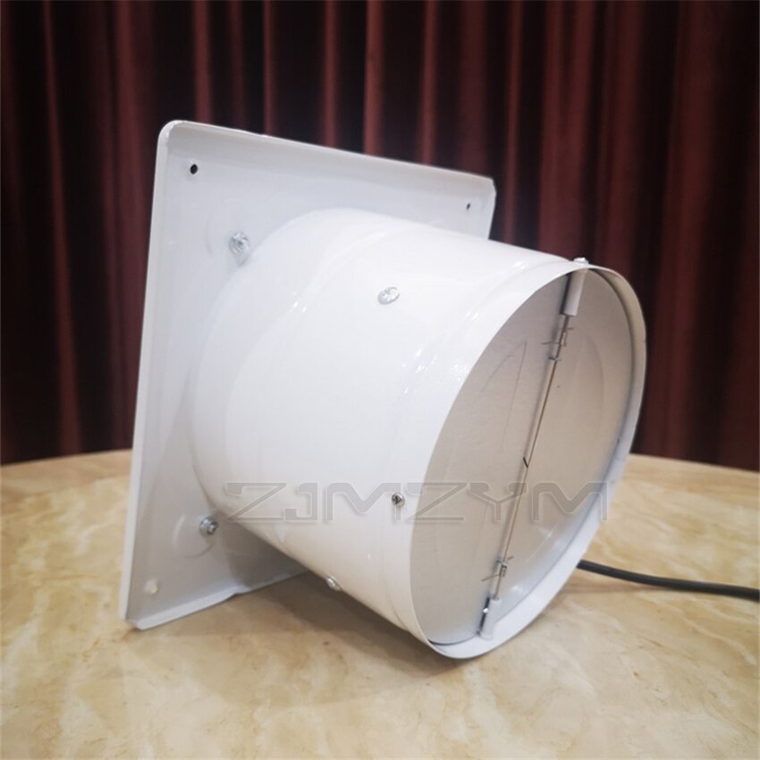 8 Inch High-speed Silent Exhaust Fan Stainless Steel Fan Blade Toilet Window Extractor Exhaust Ventilator Ventilation Fans 80W