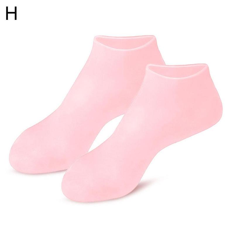 1 paire pieds soin chaussettes hydratant Silicone Gel talon pied maison pied Anti Spa soin craquelures protecteurs utiliser chaussettes peau Suppl N3H7: H