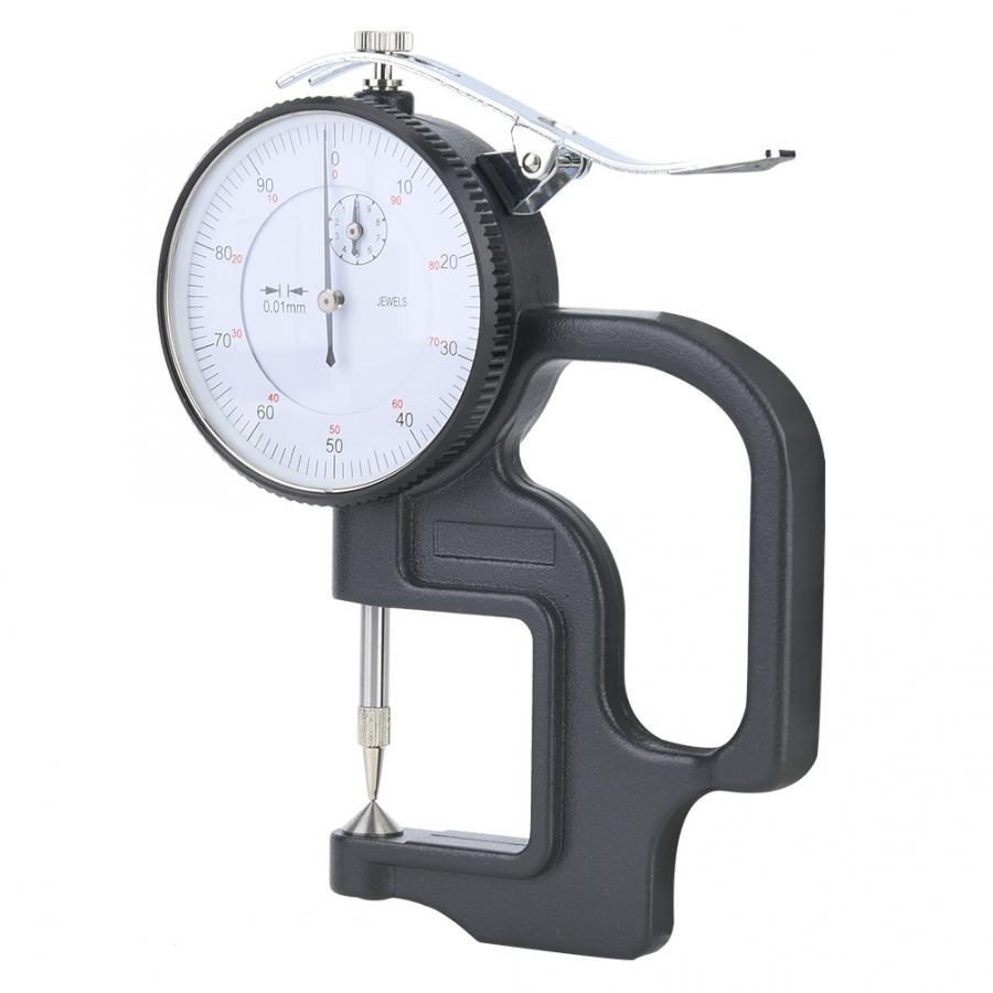 Plastic Casing 0-10mm Thickness Dial Test Indicator 0.01mm Dial Scale Gauge Measure Tool