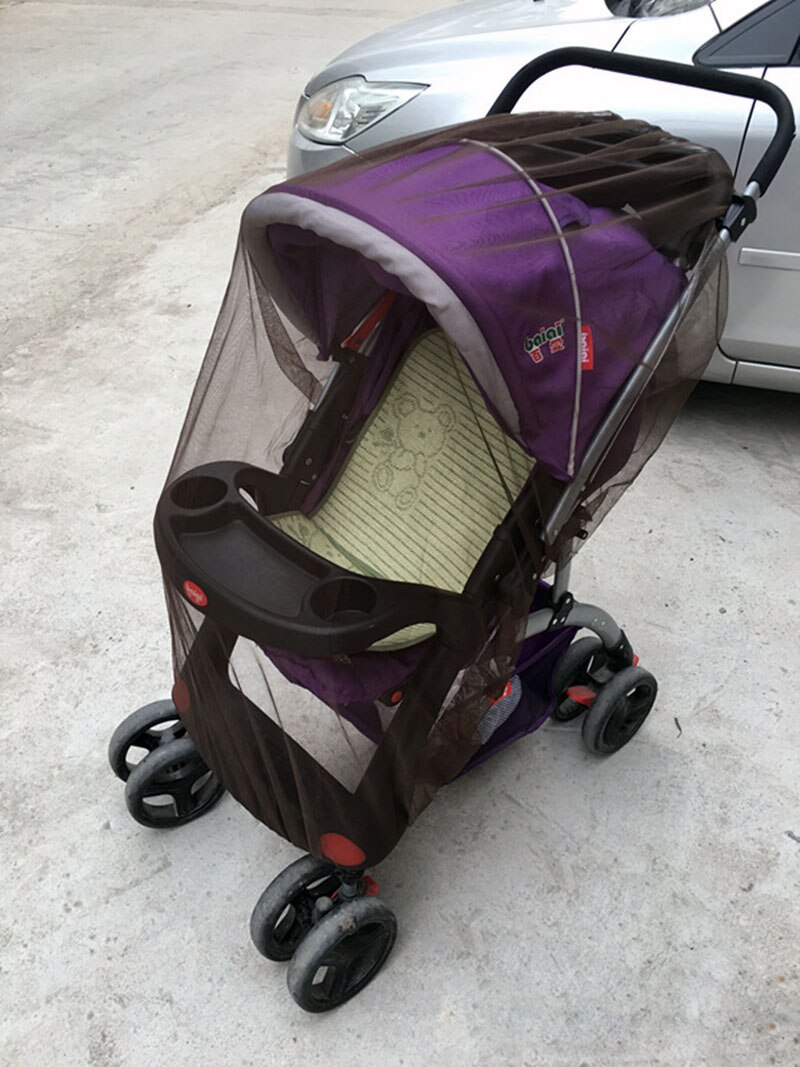 Sommer 1 stücke Baby Kinderwagen Kinderwagen Moskito Netz Insekt Schild Sicher Kleinkinder Schutz Gittergewebe Kinderwagen Zubehör Baby Pflege: kaffee