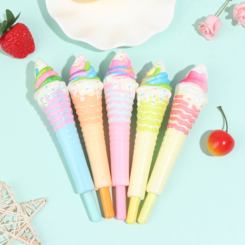 Slow Rebound Ice Cream Stress Reliever Soft Neutral Pen Student Appliance