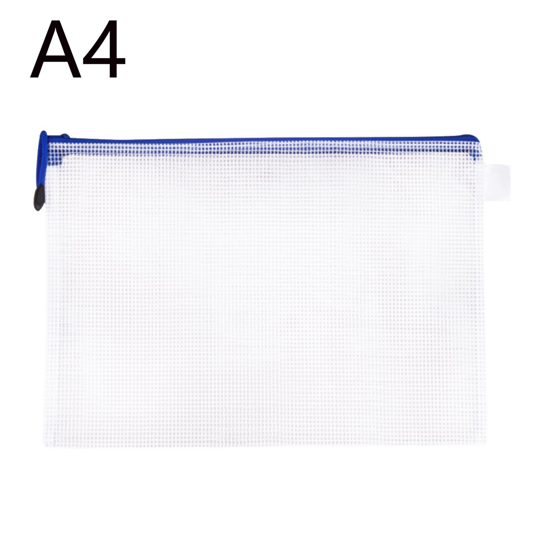 Waterproof Plastic Zipper Paper File Folder Book Pencil Pen Case Bag File document bag A4 Size for office student supplies: 1