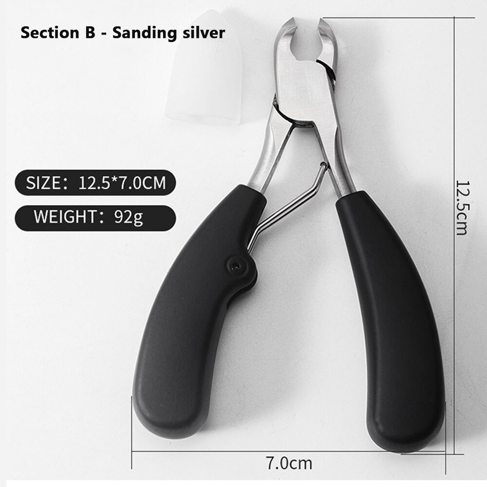 1pcs Nail Clippers Trimmer Cutters For Manicure Stainless Steel Ingrown Toenail Cuticle Scissor Nail Tool