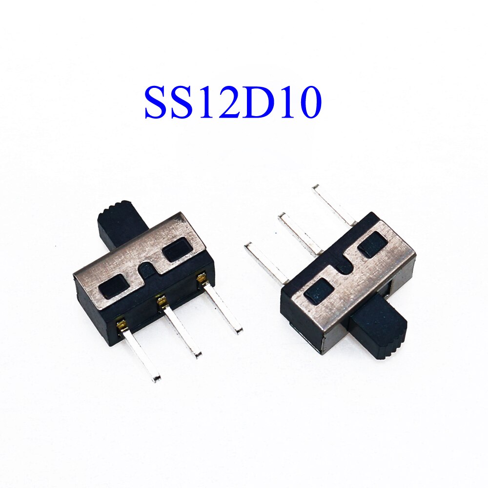 YuXi SS 12D00 SS12F15 Slide switch slide gear fluctuation band 2/3 file single double horizontal mini horizontal power supply: SS12D10