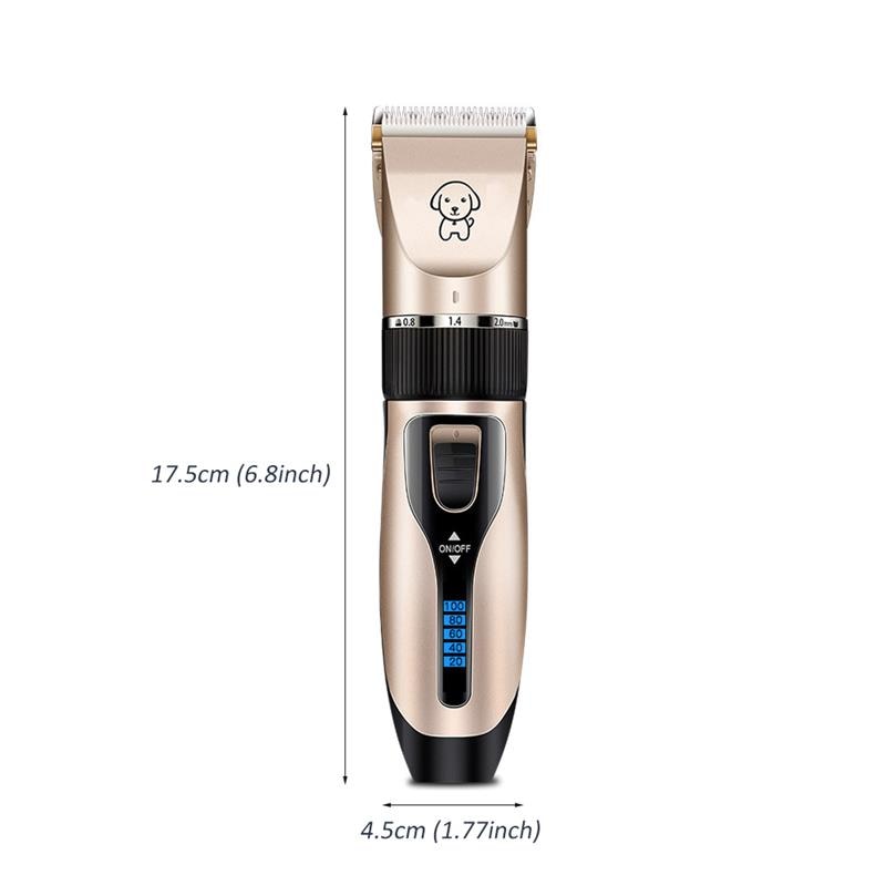 Professionele elektrische tondeuse voor huisdieren, hondentrimmer, tondeuse voor dieren, tondeuse voor katten, scheerapparaat, elektrische schaar