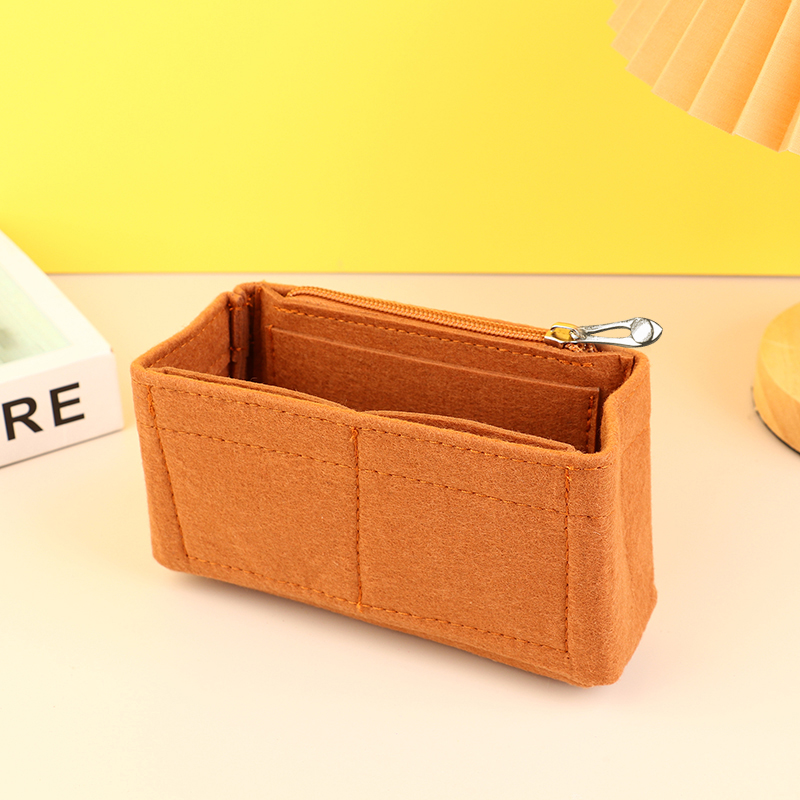 Tas Organizer Voor Mini Tas Opbergtas De Voering Tas Vilt Tas Invoegen Handtas Voering Zak Vilt Binnenste Blaas Tas: Licht Goud