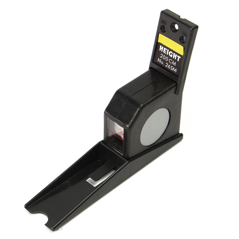 2m Retractable Height Meter Durable Wall Mounted Eco-firendly Tool For Body Flexible Rule Growth Portable Tape Measure Home: Black