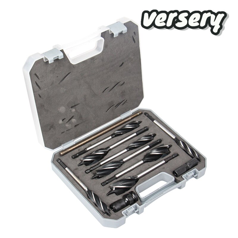11PCS/SET 10-25mm 6.35mm Hex Shank Carbon Steel Twist Drill Bit Sets Woodworking tools Hole Opener saw Kit: Default Title