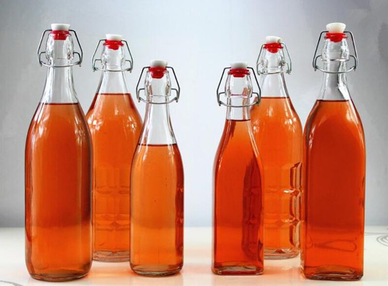 Botella de vidrio de 250/500/1000ml para especias, almacenamiento de salsa de soja, aceite, vinagre, herramientas de cocina, frascos de vidrio, 1 ud.
