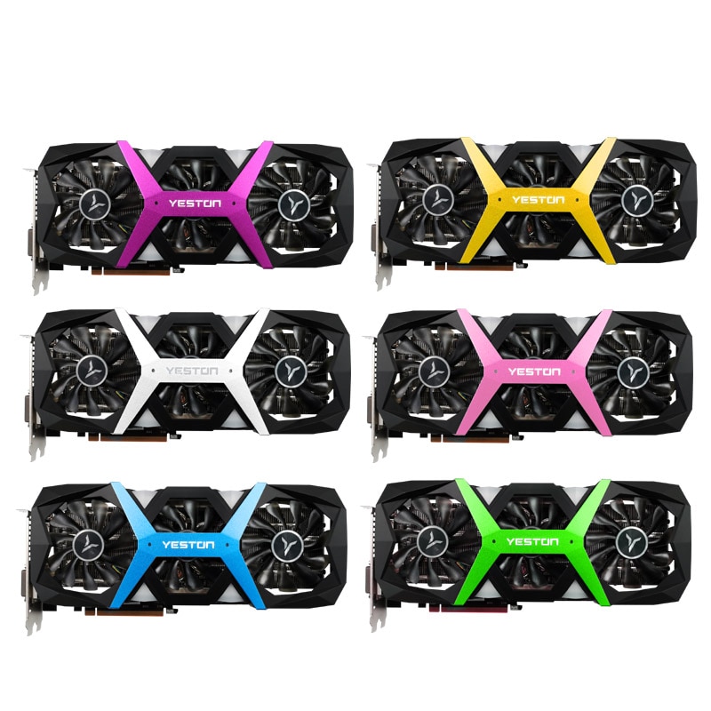 Yeston Graphics Card Case Used with Designated Graphics Cards GTX1660 Super-6G D6 PA and RX590GME-8G D5 Gaming