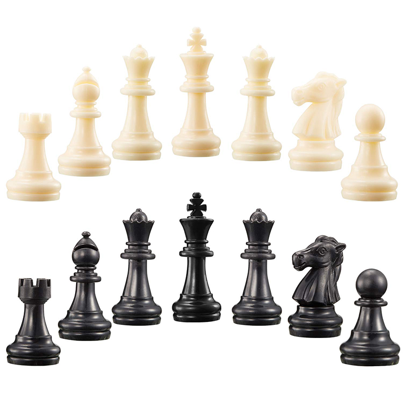 Chess Pieces 8.5cm King Chessmen Adult Child Plastic Chess Figures Tournament Game Toy Backgammon 1 Set Safety Toys: Default Title