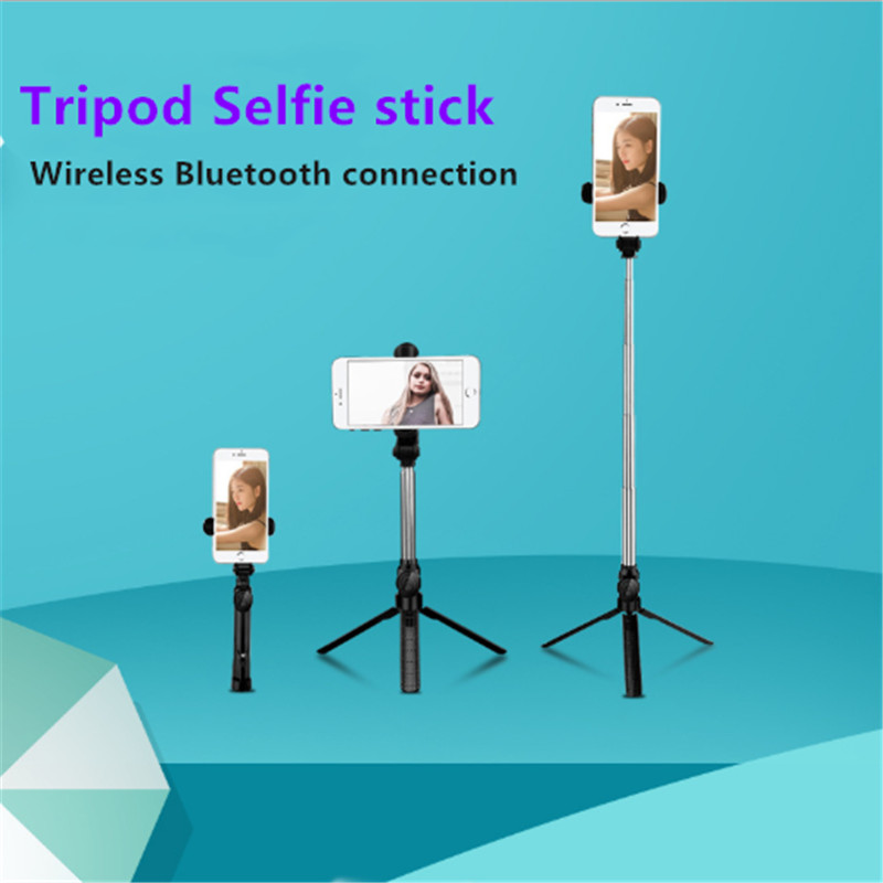 Bluetooth Selfie Stick foldable SmartPhones camera Tripod Wireless Bluetooth Remote stand Portable 3 in 1 Selfie Stick