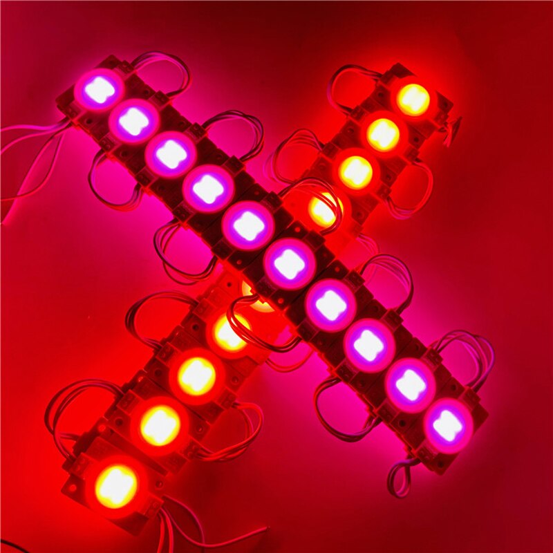 20 st 2.4w vattentäta 2835 led-moduler enkelmodul en ljusmodul röd grön blå gul rosa 12v ljuslåda skylt logomodul