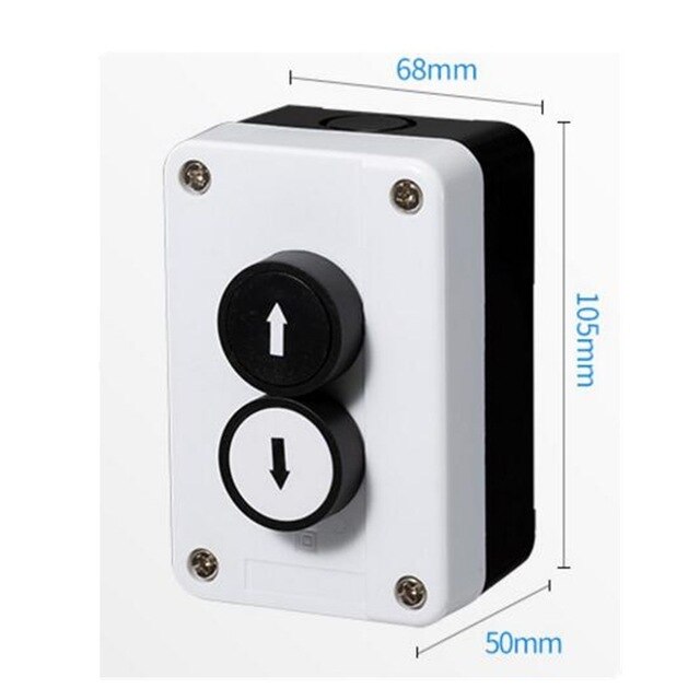 Start stop zelfsluitende waterdichte schakelaar noodstop industriële houvast control box Met pijl symbool: 2 Up and down