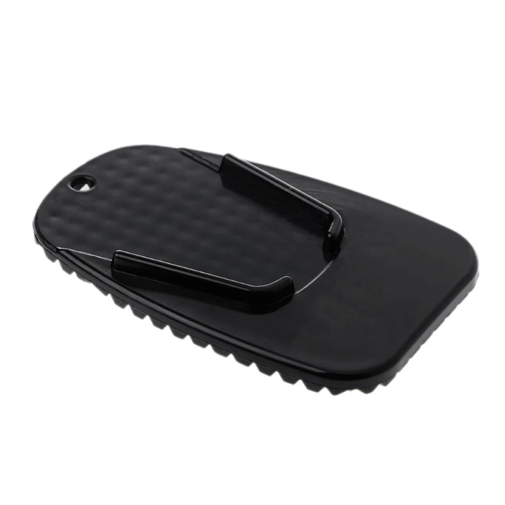 Universal Motorfiets Bike Kickstand Extender Voet Side Stand Extension Pad Ondersteuning Plaat Anti-Slip Vergroot Base: Oranje