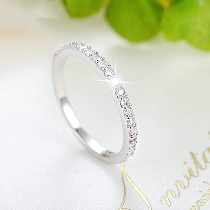 Einreihige Zirkonringe aus 925er-Sterlingsilber für Damen, Luxus-Schmuckzubehör, Großhandelsangebote