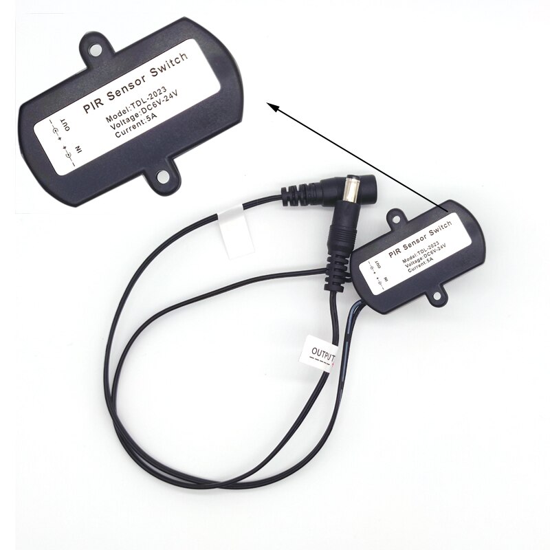 Motion Sensor Light Switch 12V PIR Sensor 12V 5V Movement Detector Timer Infrared Automatic Switch ON OFF Switch Light Outdoor