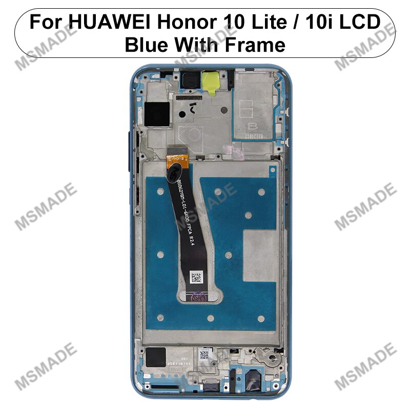 6.21 &quot;per le parti di ricambio LCD del Touch Screen dell&#39;esposizione di onore 10 Lite di Huawei per l&#39;esposizione dell&#39;affissione a cristalli liquidi HRY-LX1T di onore 10i HRY-LX2: With Blue Frame