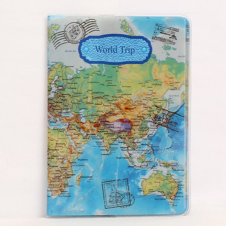 Have A Nice Trip Passport Holders Men/women Travel Passport Cover Bag Pvc Leather 3D Cover On The Passport For Travel: 10