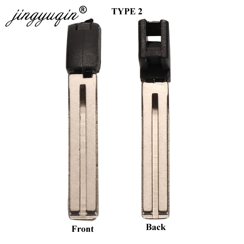 jingyuqin Smart Remote Key Insert blank Fob for Toyota Highlander Land Cruiser RAV4 Car Key Fob Uncut Blade