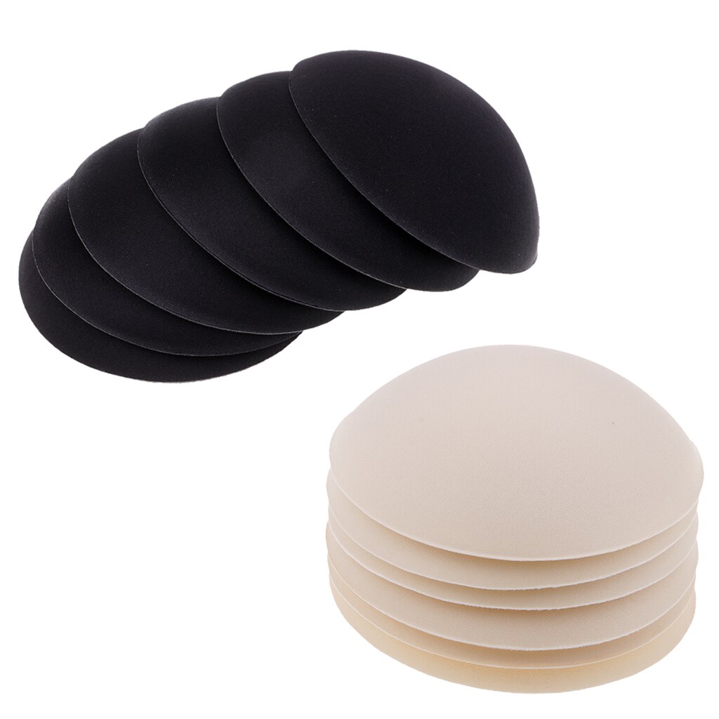 Sujetador de copas inteligente extraíble redondo, almohadillas para bañadores, deportes, 6 pares