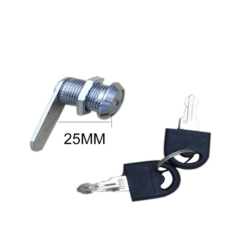 Urijk 1pcs Drawer Lock Circular Turn The Tongue Lock 7/8inch Outside Diam Drawer & Cabinet Lock Blade Rotarytongue Lock