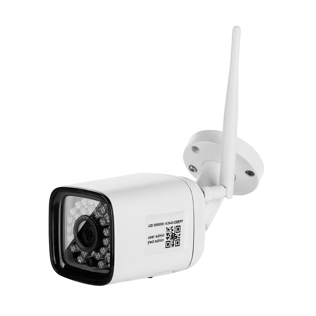 Draadloze Ip Camera Wifi 1080P Beveiliging Indoor Outdoor Nachtzicht Zwart: White