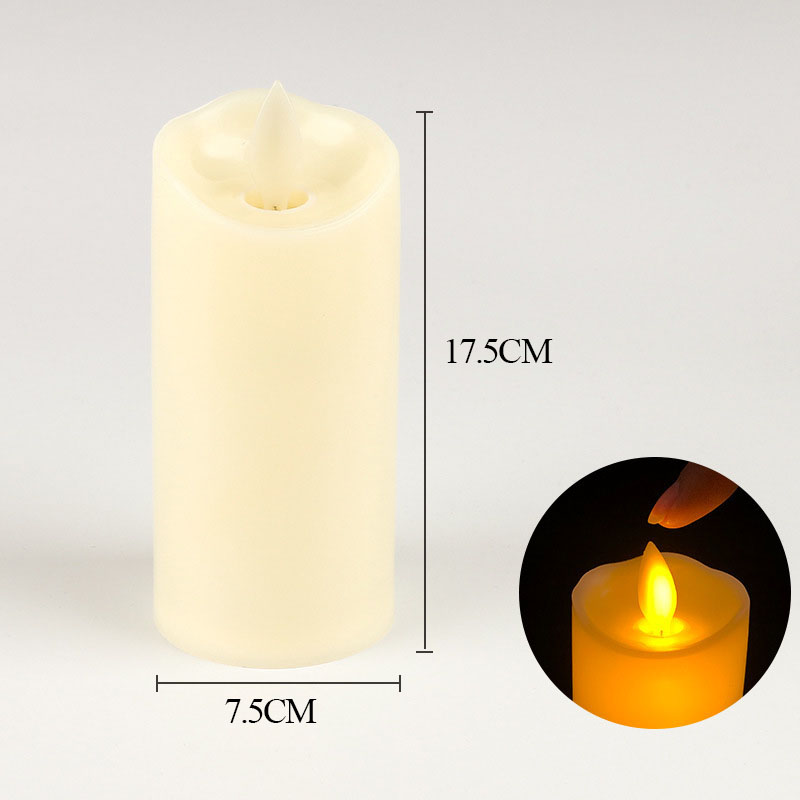 Tête de bougie électronique LED avec balançoire à distance, batterie AAA adaptée à la décoration de noël, lumières LED pour une rapide: RGB