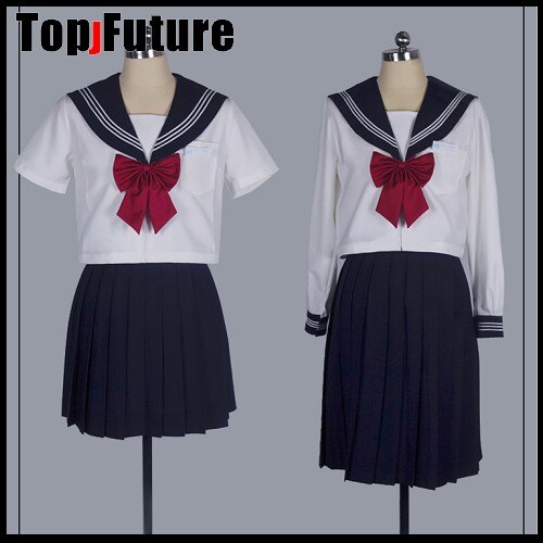 Orthodox college style Japanese student uniform JK Uniform suit NAVY suit orthodox sailor suit pleated skirt class suit