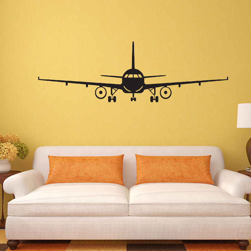 Large Airplane Wall Sticker 3D Home Decor Aircraft Art Decals living room bedroom Decoration for Kids Room Wallpaper Stickers