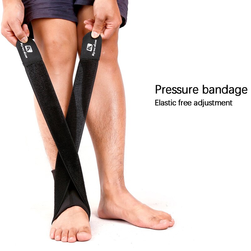 1 stk ankelstøtte justerbar elastisk anti forstuvning ankelbeskytter sport fitness ankelbeskytter bandage
