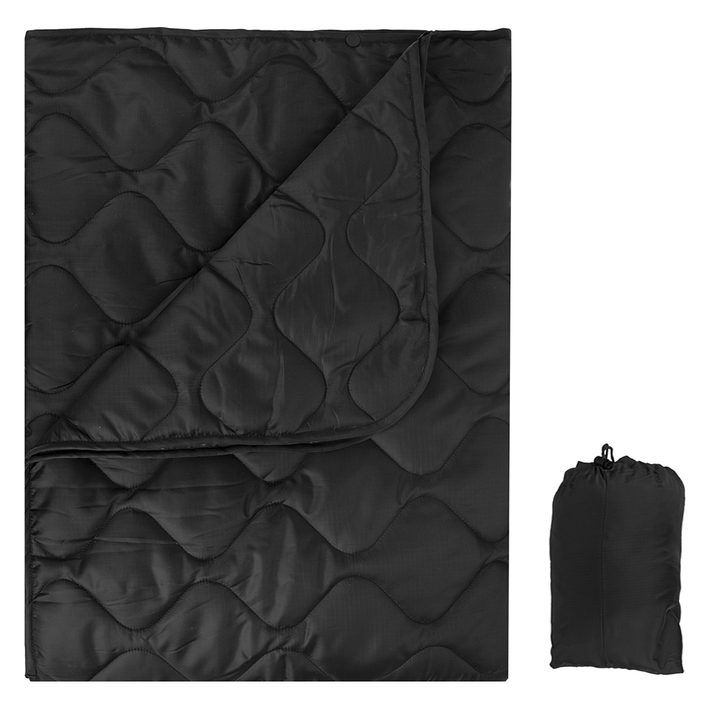 Campingtæppe med kompressionstaske letvægts varm dyne multifunktionel quiltet udendørstæppe junglejagtudstyr