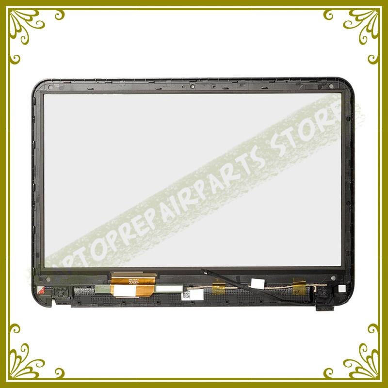 Tocco originale Per Dell Inspiron 15R 3521 5535 3535 (0T1CFK) (04J3M2) 15.6 &quot;Touch Screen Digitizer lunetta Argento Nero