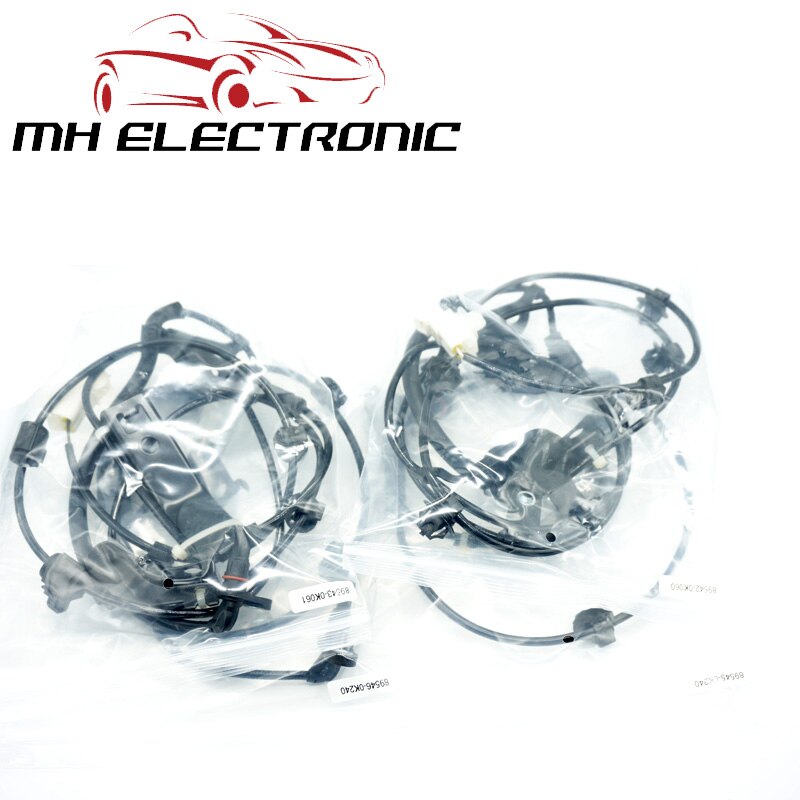 MH ELECTRONIC 4pcs/lot ABS Wheel Speed Sensor front rear left right 89543-0K061 89546-0K240 89542-0K060 89545-0K240 For Toyota