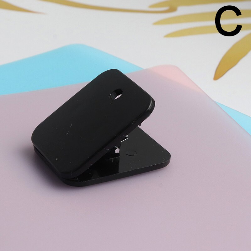 Multicolor Acrylic Clamp Paper Clips Ticket Holder Paper Documents Organizer Student School Office Supplies Bookmark Binder Clip: C