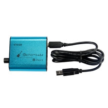 Guitarra Uteck, cubo, cordón, interfaz de Audio USB, ajuste DI para guitarra suave, aparejo JAMVOX AmpITube