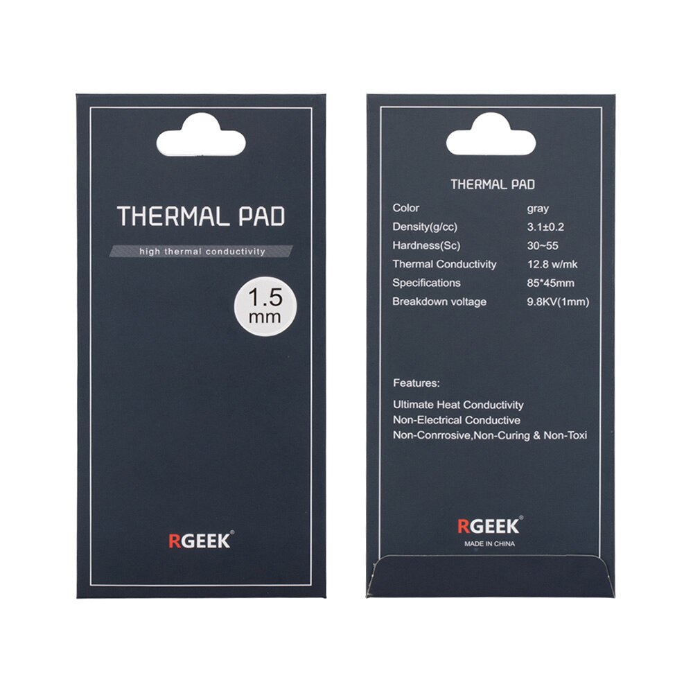 Heat Dissipation Soft Silicone Pad CPU/GPU Card Water Cooling Thermal Mat 12.8W/mk 85x45mm 120X120MM 100X100MM термопрокладка