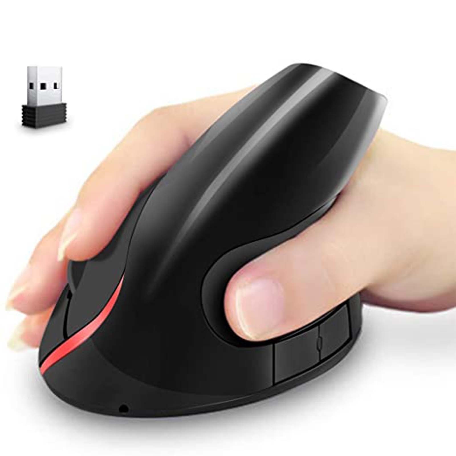 Wireless Gaming Mice Upright Mouse WiFi Rechargeable Wireless Engineering Mouse Optical Buttons Vertically Wirelessly Protect: Default Title