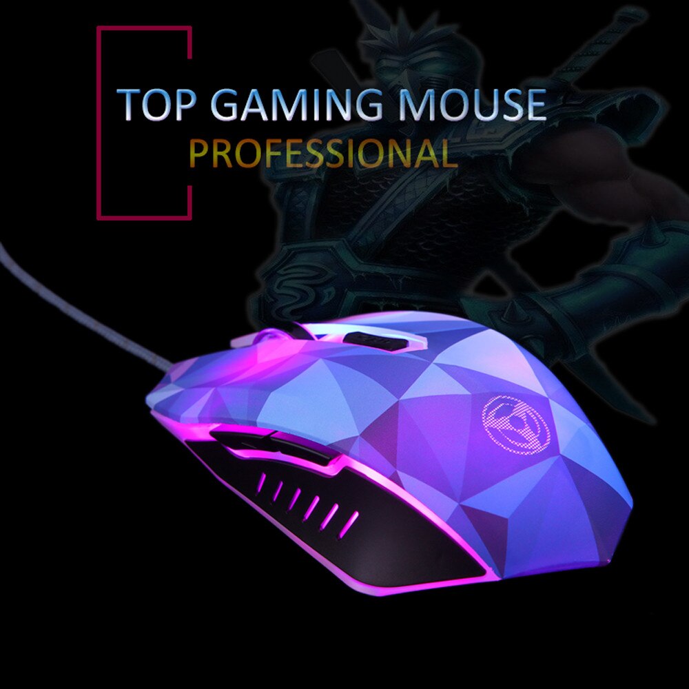 The Diamond Version Of The Illusion MODAO 3200DPI Wired Mouse With 7 Circular Pc Desktop Office Entertainment Laptop Accessories