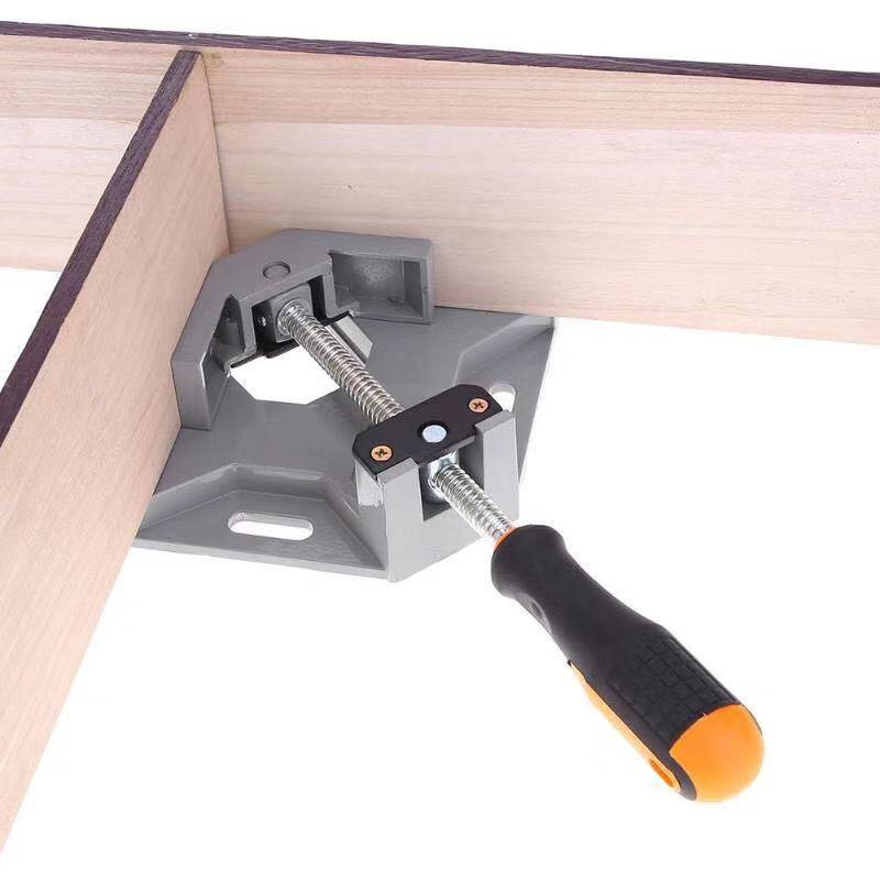 Aluminium Single/Double Handle 90 Degree Right Angle Clamp Photo Frame Corner Clip Woodworking Vise Workbenches