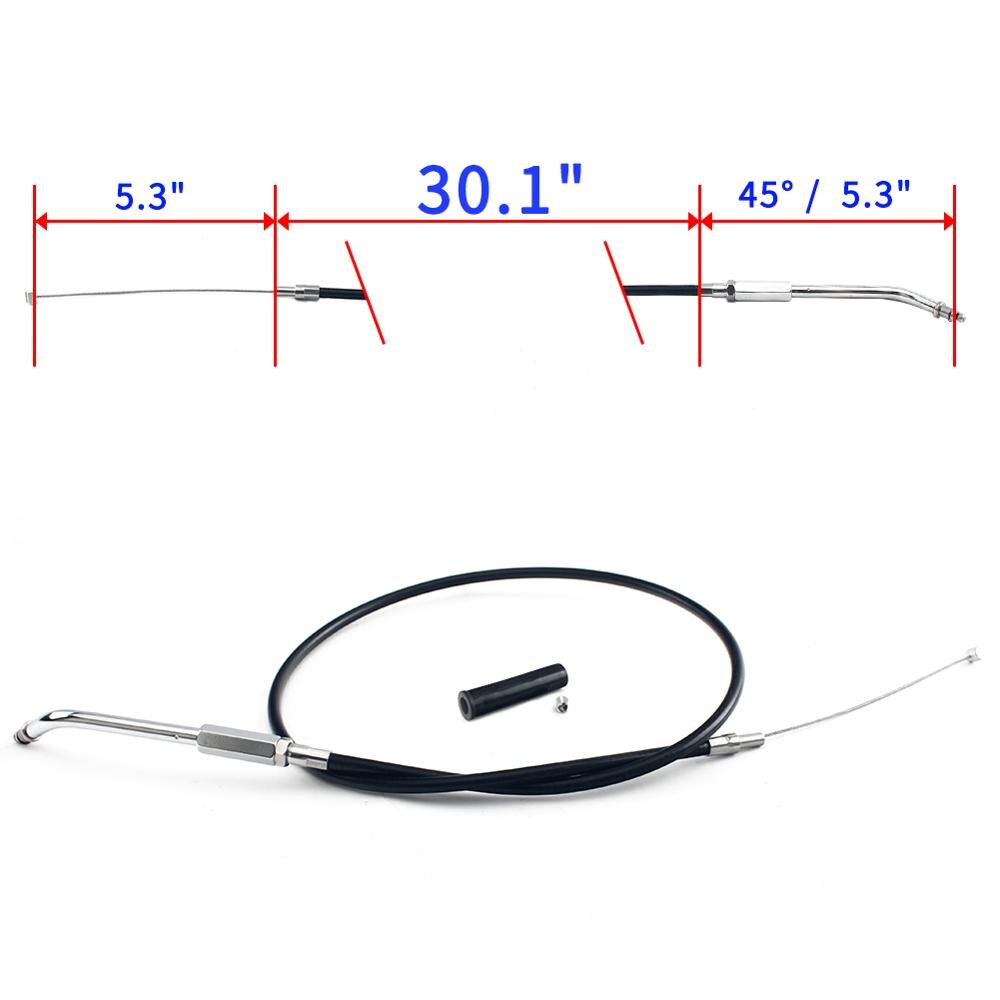 BIKINGBOY Gaszug Für Harley Sportster XLH 883 1988-1995 XLH 883 Hugger 1988-1995 XLH 883 Deluxe 88-95 XLH 1200 1988-1995