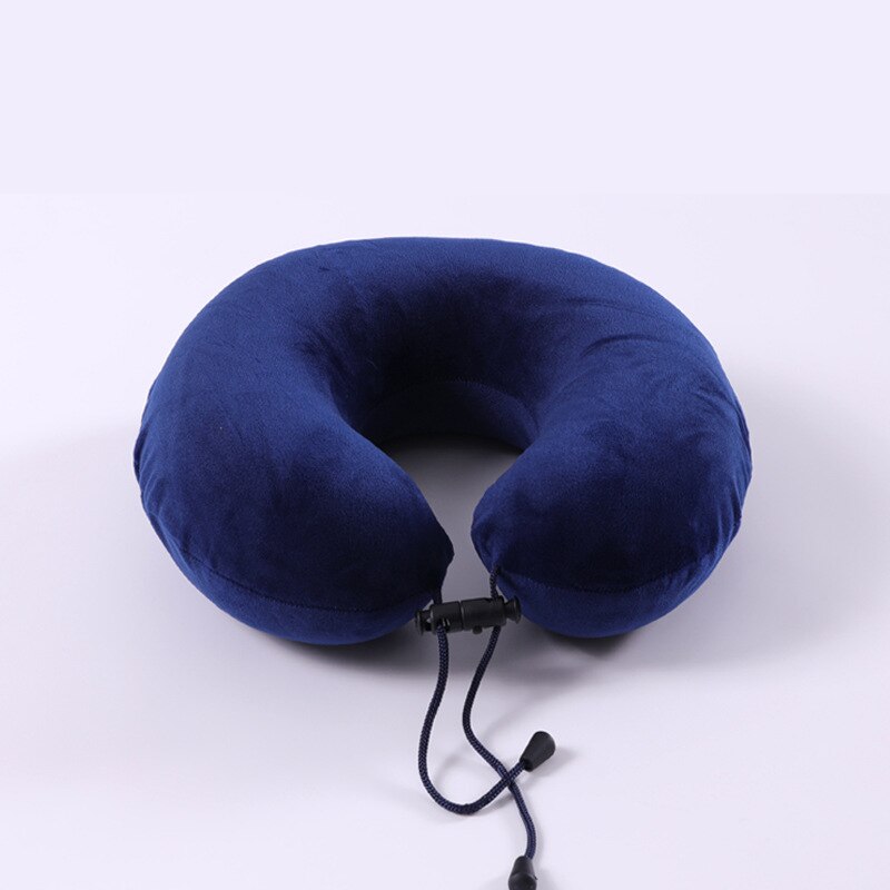 Natuurlijke Latex Reizen Nek Kussen Voor Vliegtuig U-Vormige Kussen Orthopedisch Kussen Kussens Oreiller Almohada Cervicale Poduszkap: New Navy