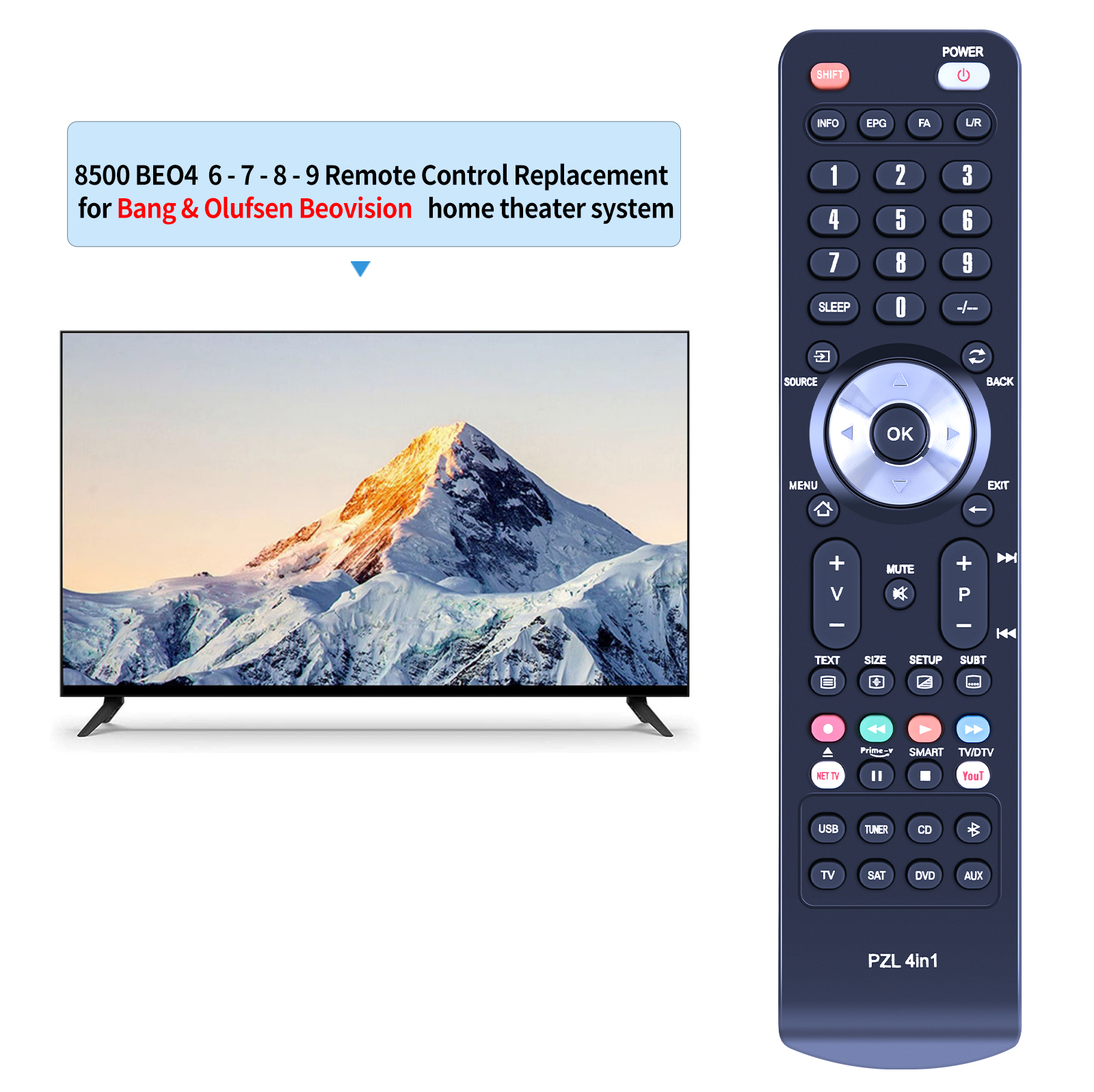 Fernbedienung 8500 für Knall & Olufsen Beo4 Beo Vision 6-7-8-9
