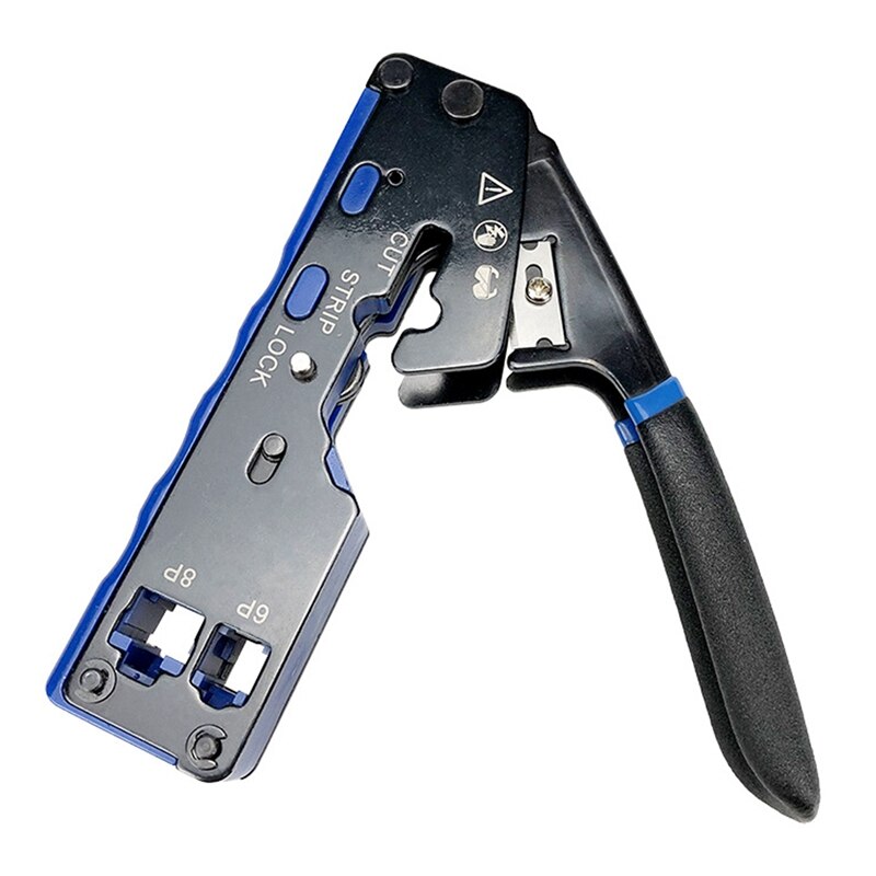 RJ45 RJ11 Network Crimper Cable Stripping Plier Stripper for Cat5 Cat6 Cat5E Connector Ethernet Cable Cutter