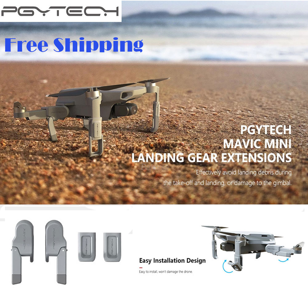 Pgytech dji mini 2 landingsudvidelsesforlængere benstøttebeskyttelsesforlængere til dji mavic mini drone tilbehør