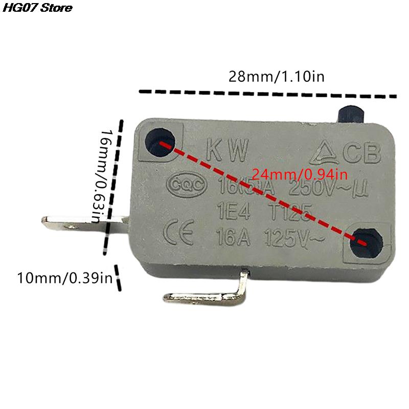 Micro Switch Microwave Oven Kw16(5)A250Vac KW3A Microwave Oven Door Micro Switch 125V/250V 16A Normally Open Switch