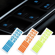 Auto Deur Raam Sticker Lichtgevende Knop Sticker Voor Hyundai Creta Ix25 Ix30 Ix40 I30 12