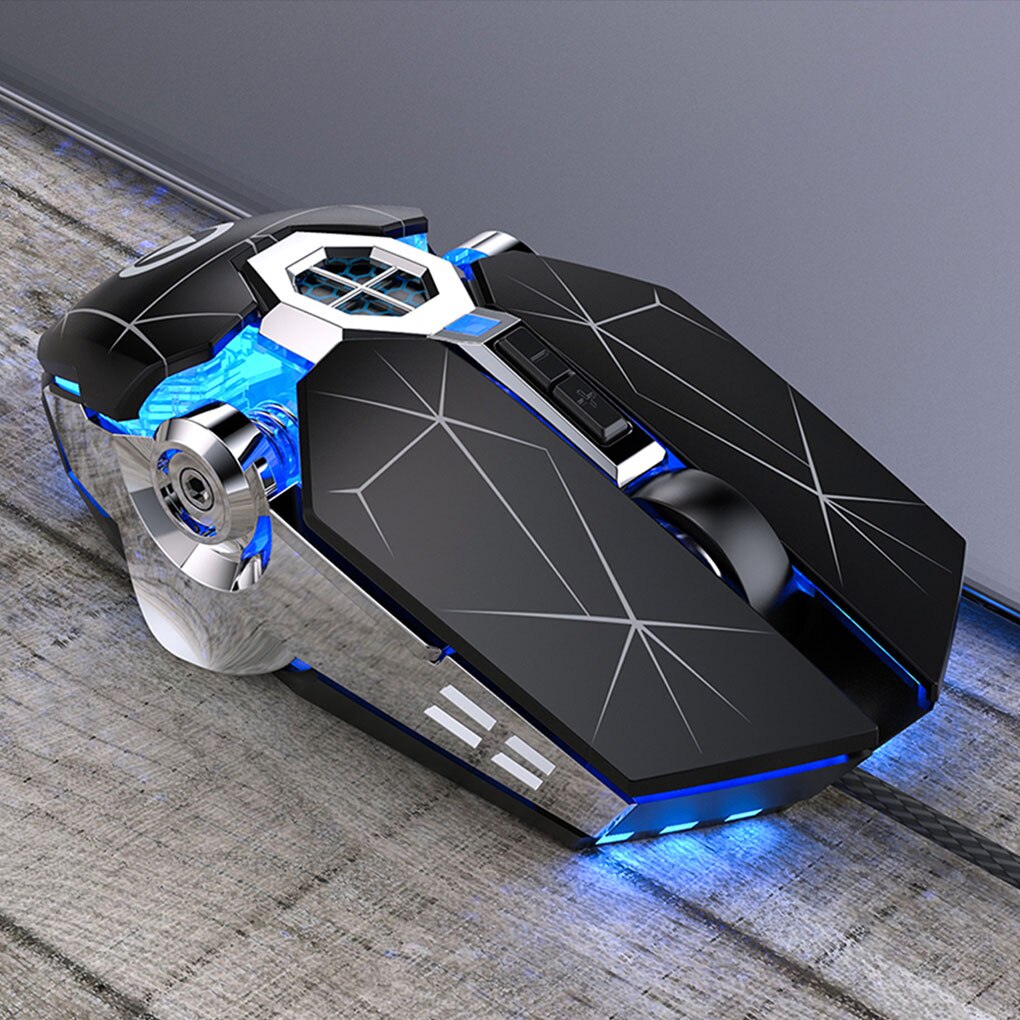 Wired Gaming Mouse Mechanical Sensitive Silent Mouse Backlit 3200DPI Adjust Computer Mice Laptop USB Cable Mouse
