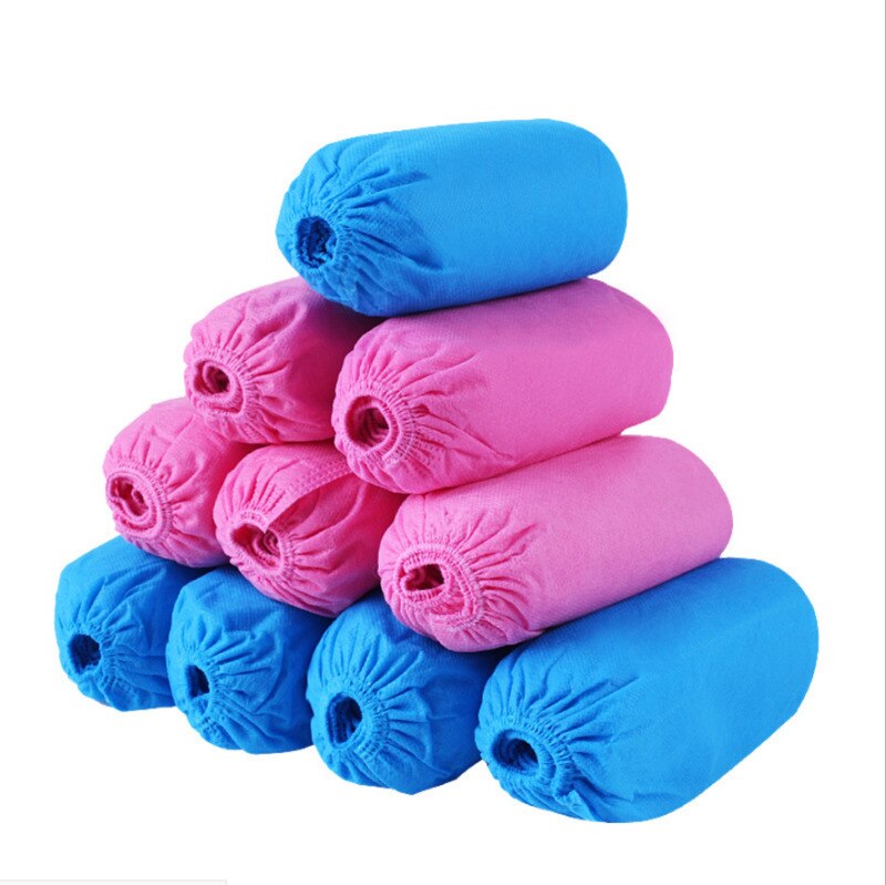 100 Stuks Wegwerp Overschoenen Thuis Indoor Antislip Cleaning Floor Non-woven Stofdicht Voeten Cover Overschoenen Voor Vrouwen mannen