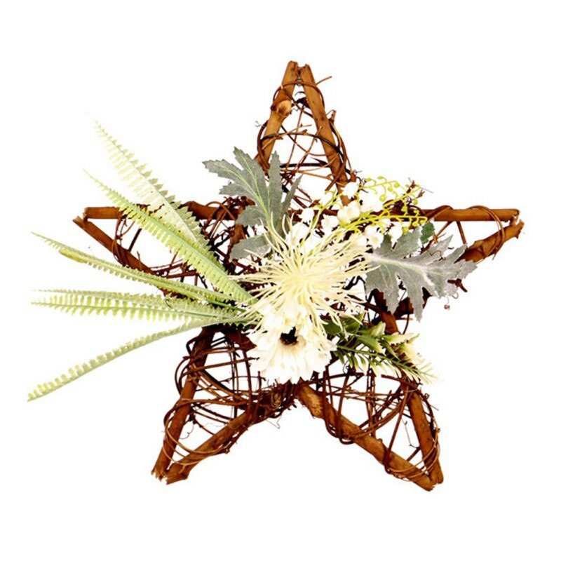 Artificial Five-pointed Star Flower Indoor Outdoor Garland Simulation Rose Easter Bouquet Mother's Day Home Decoration: Tyep F